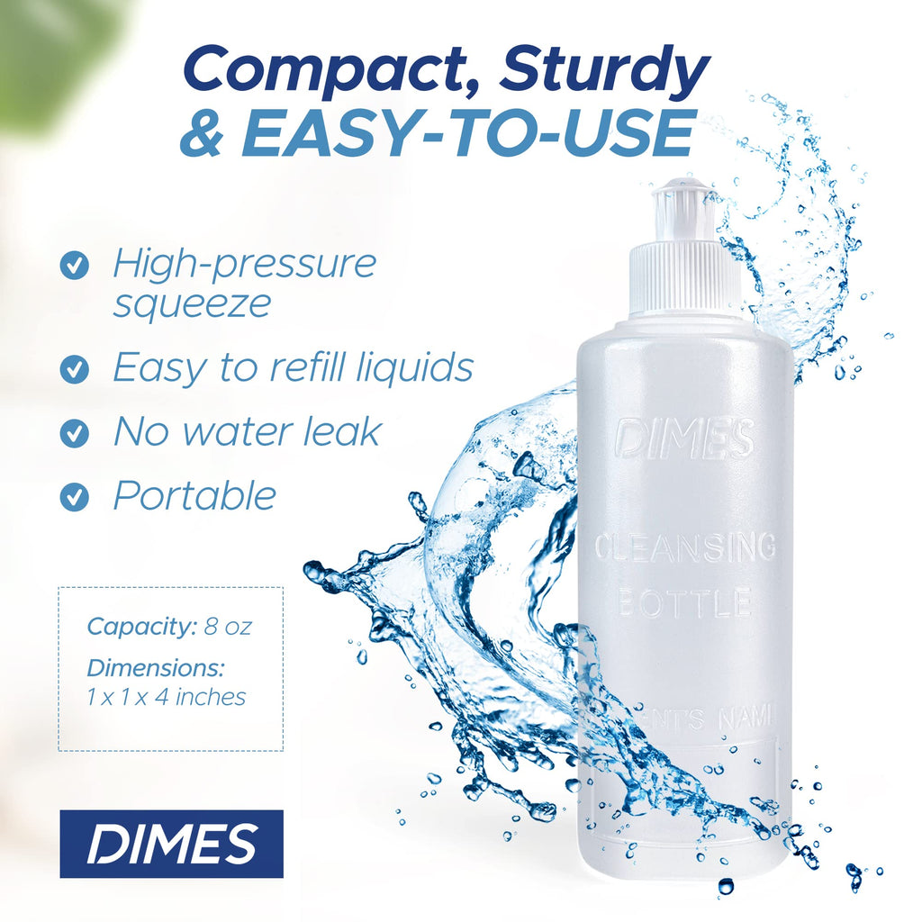 Dimes Perineal Lavette Irrigation Bottle 8 oz (Pack of 3). - Peri Bottle for Postpartum Care DimesBuy Supplements Australia