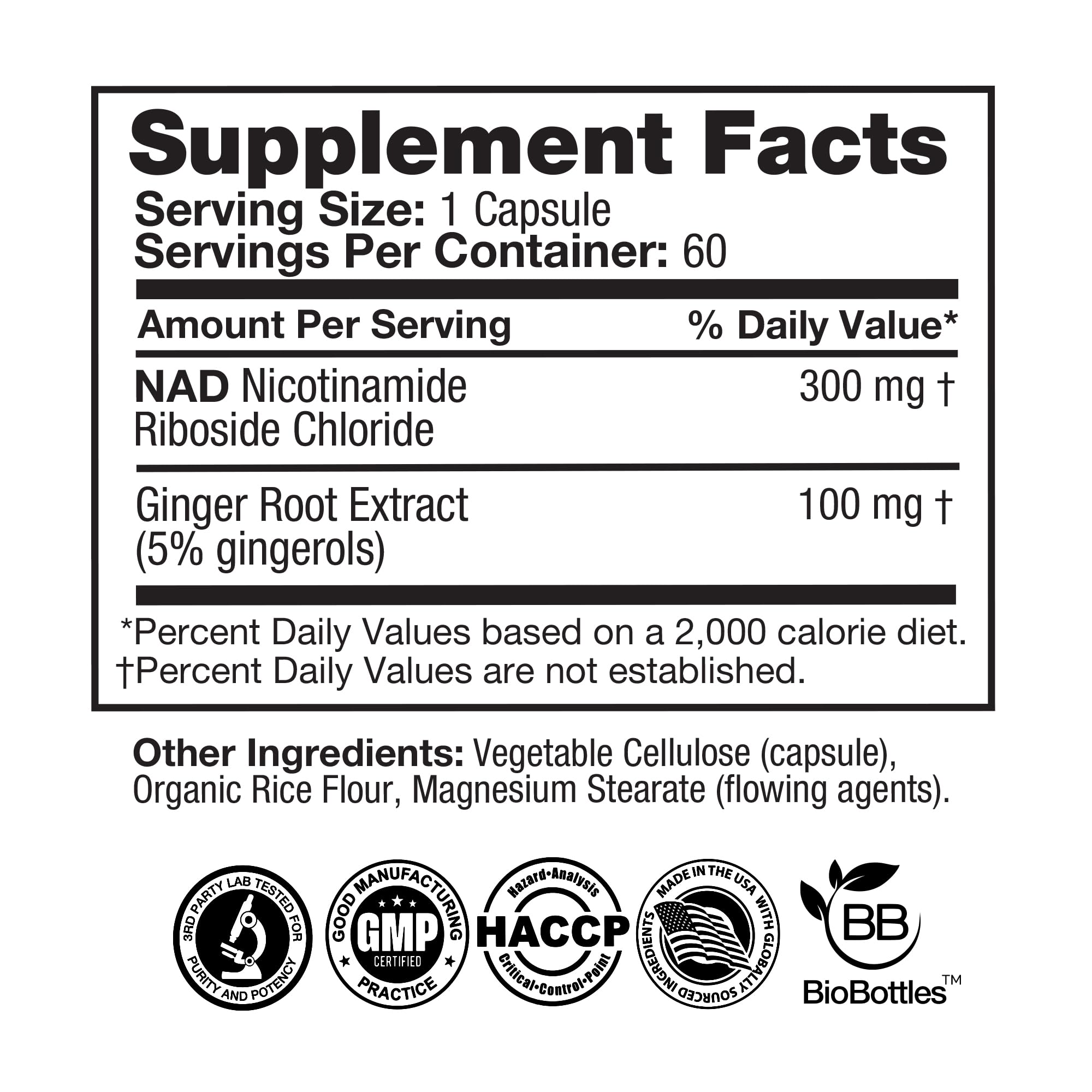 Feelgood Company NAD+ Supplement - Anti-Aging & Cellular Energy Support - Supports Energy, Cognitive Function & Cellular Health - 60 Capsules - NAD+ Precursor FeelGood SuperfoodsBuy Supplements Australia