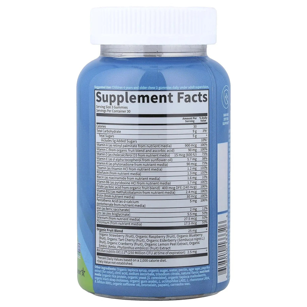 Kids Multivitamin Gummy with Iron + Probiotics for Immune Health & Digestion: Vitamins D, C, E, B, Zinc for Energy & Development, Vitamin Code Garden of LifeBuy Supplements Australia