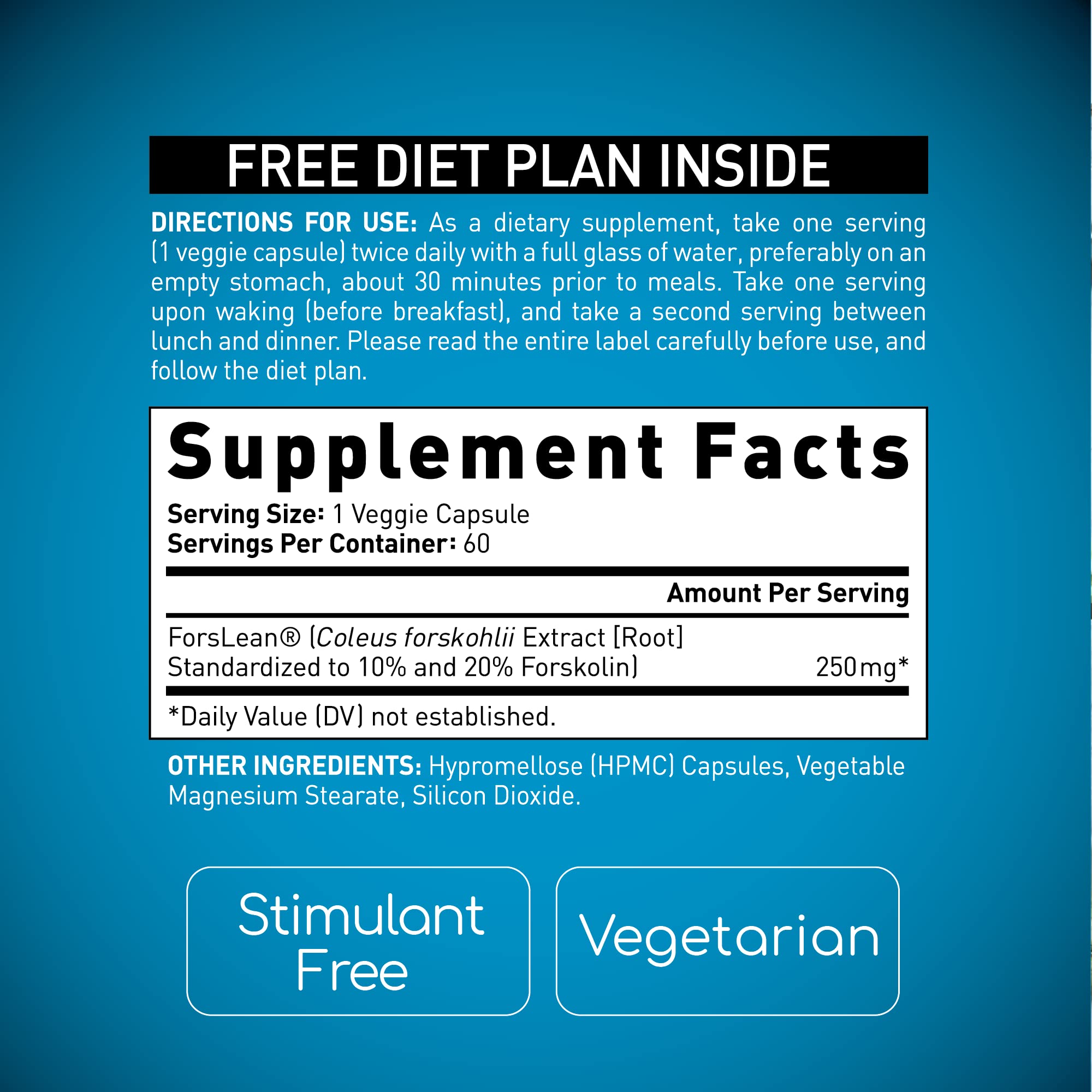 BioGenetic Labs Forskolin Lean & Tone - Weight Loss Pills - Body Toning Formula Fat Burner BioGenetic LaboratoriesBuy Supplements Australia