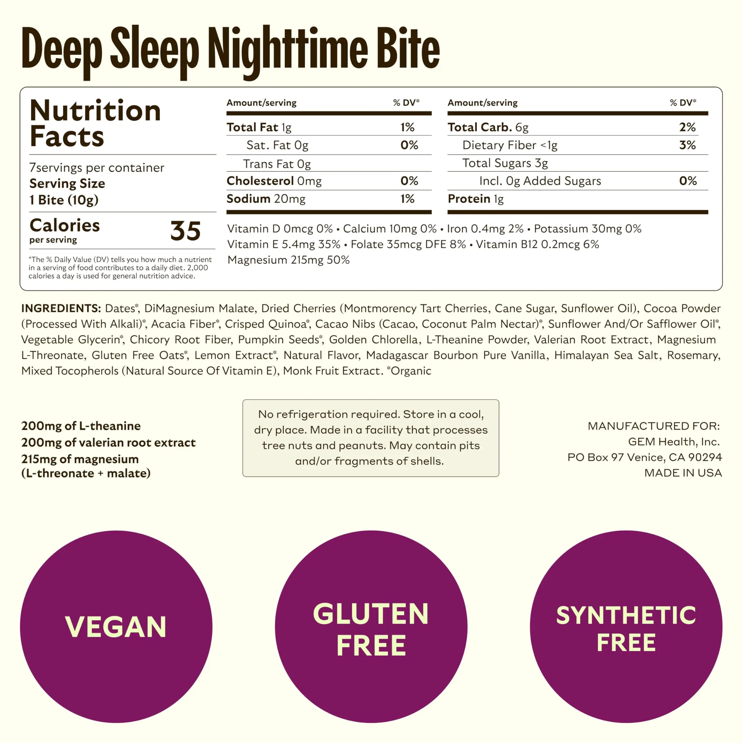 GEM Bite Complete Routine Variety Pack with Daily Multivitamin (14 Bites), Chill-Out Calm (7 Chews) & Deep Sleep Aid (7 Chews) | GEM