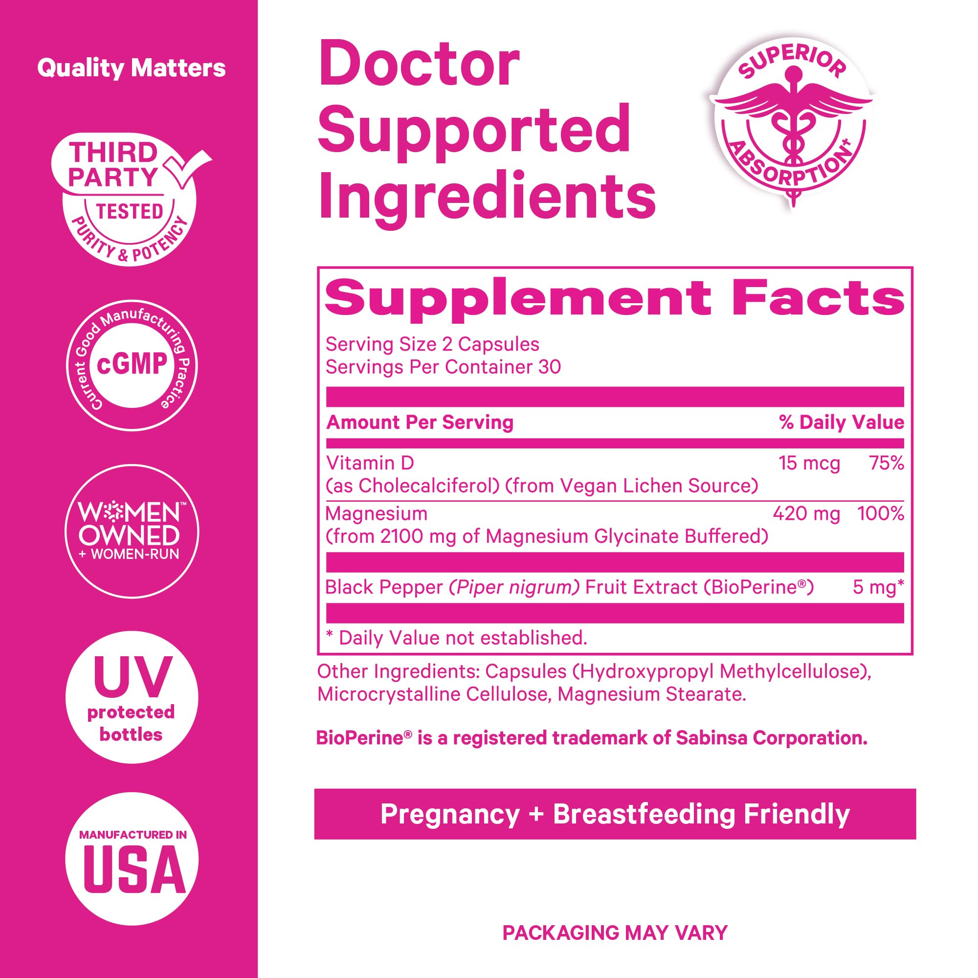 Pink Stork Mood and Stomach Relief Bundle - Magnesium Glycinate and Organic Peppermint Sweets for Morning Sickness and Motion Sickness, Mood Support Pink StorkBuy Supplements Australia