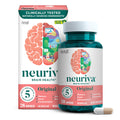 NEURIVA Original Decaffeinated Clinically Tested Nootropic Brain Supplement for Memory, Focus & Concentration, NeuroFactor & Phosphatidylserine, 28ct Capsules NEURIVABuy Supplements Australia