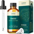 Bottle of DMSO with dropper and packaging on a white background