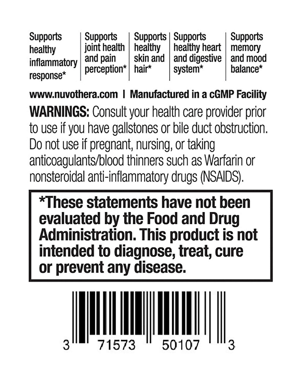 Nuvothera Super-Micronized Turmeric Curcumin Capsules Rapid Absorption, Whole Root, Non-GMO, Skin, Gut Health & Antioxidants (1 Month Pack (60 Capsules)) Nuvothera buy supplements Au