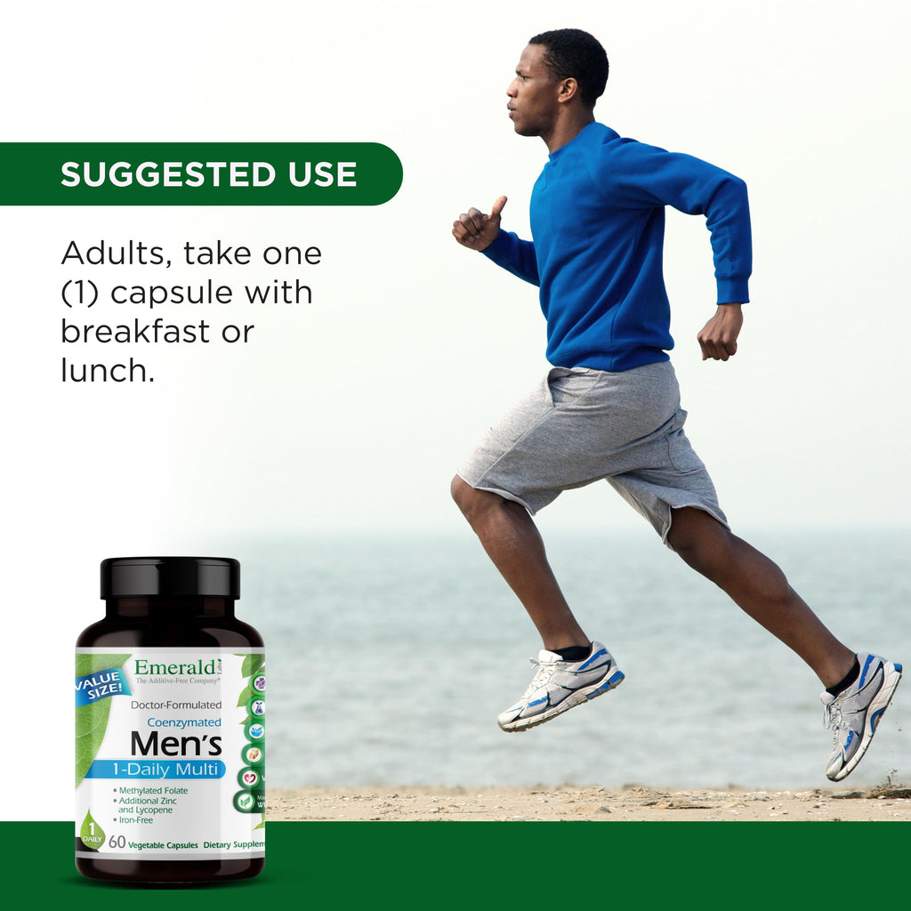 EMERALD LABS Men's 1 Daily Multi - Additive-Free Men's Multivitamin - Includes Lycopene, Zinc, Vitamin D3, & More EMERALD LABSBuy Supplements Australia