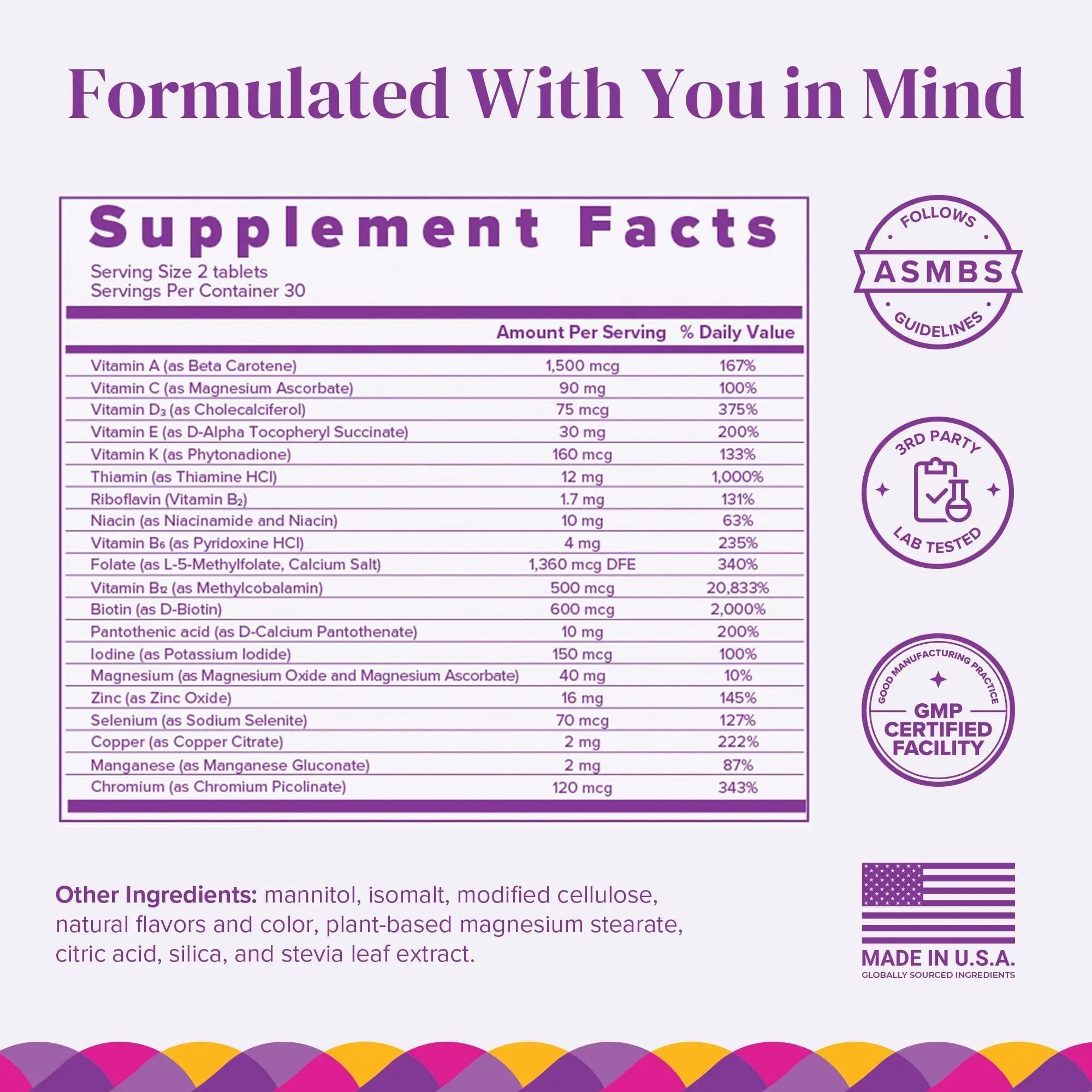 BariMelts Multivitamin, 60 Fast-Dissolving Tablets (1-Month Supply), Sugar-Free Bariatric Multivitamin for Women, Natural Fruit Flavor BariMeltsBuy Supplements Australia