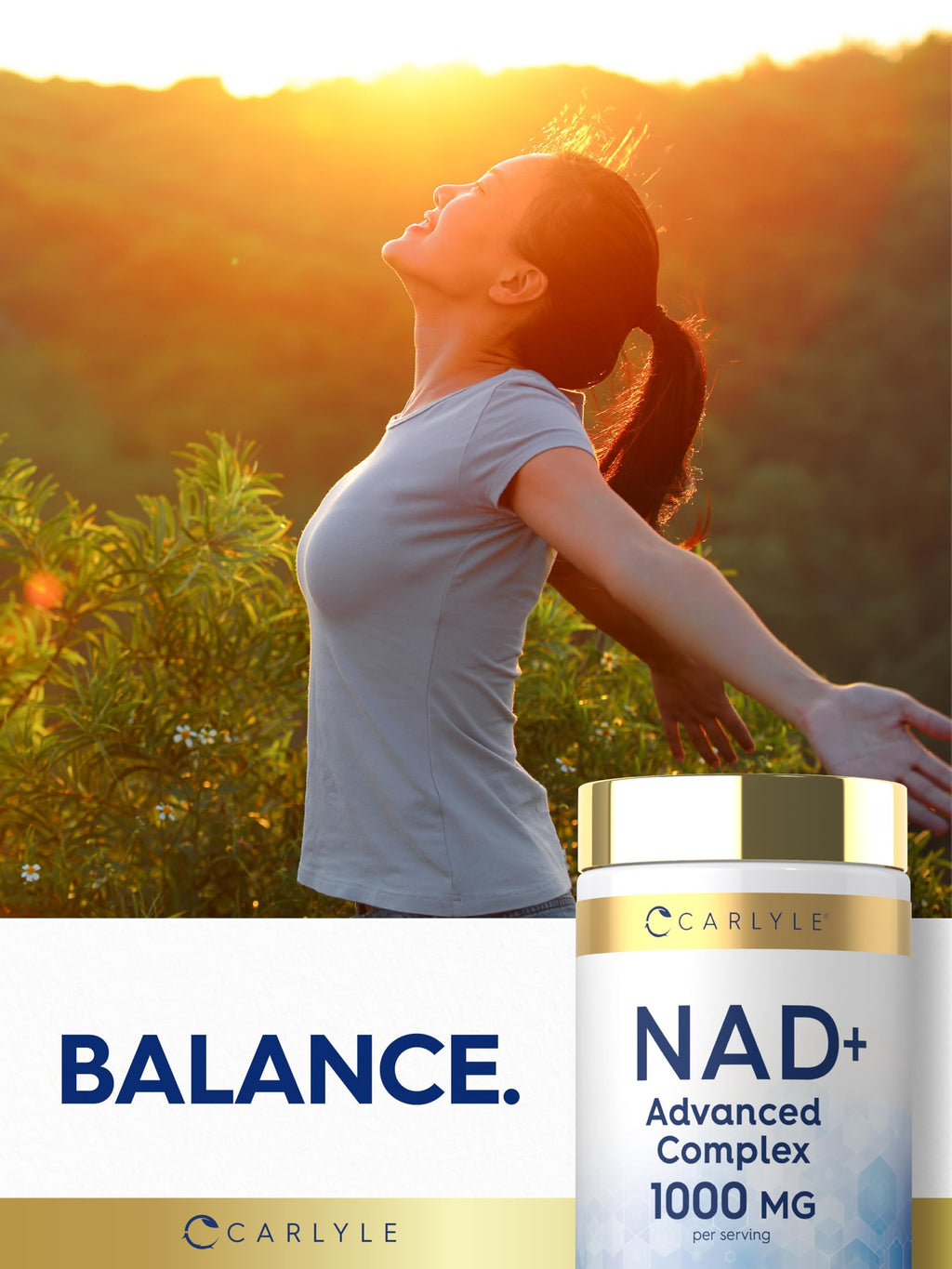 Carlyle NAD+ Supplement 1000 mg | 60 Capsules | with Resveratrol and Collagen | Advanced Complex for Women and Men | Non-GMO & Gluten Free CarlyleBuy Supplements Australia
