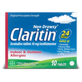 Claritin 24 HR Non Drowsy Allergy Medicine, Loratadine antihistamine tablets, 10 Ct Claritin buy supplements Au