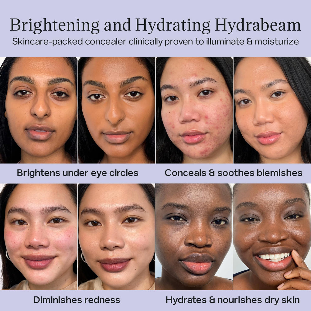 Saie Hydrabeam Under Eye Brightener - Sheer + Hydrating Concealer with Glycerin, Squalane + Cucumber Extract - Brightening Under Eye Concealer + Corrector for Even, Glowing Skin - Shade 6 (0.2 oz) SaieBuy Supplements Australia