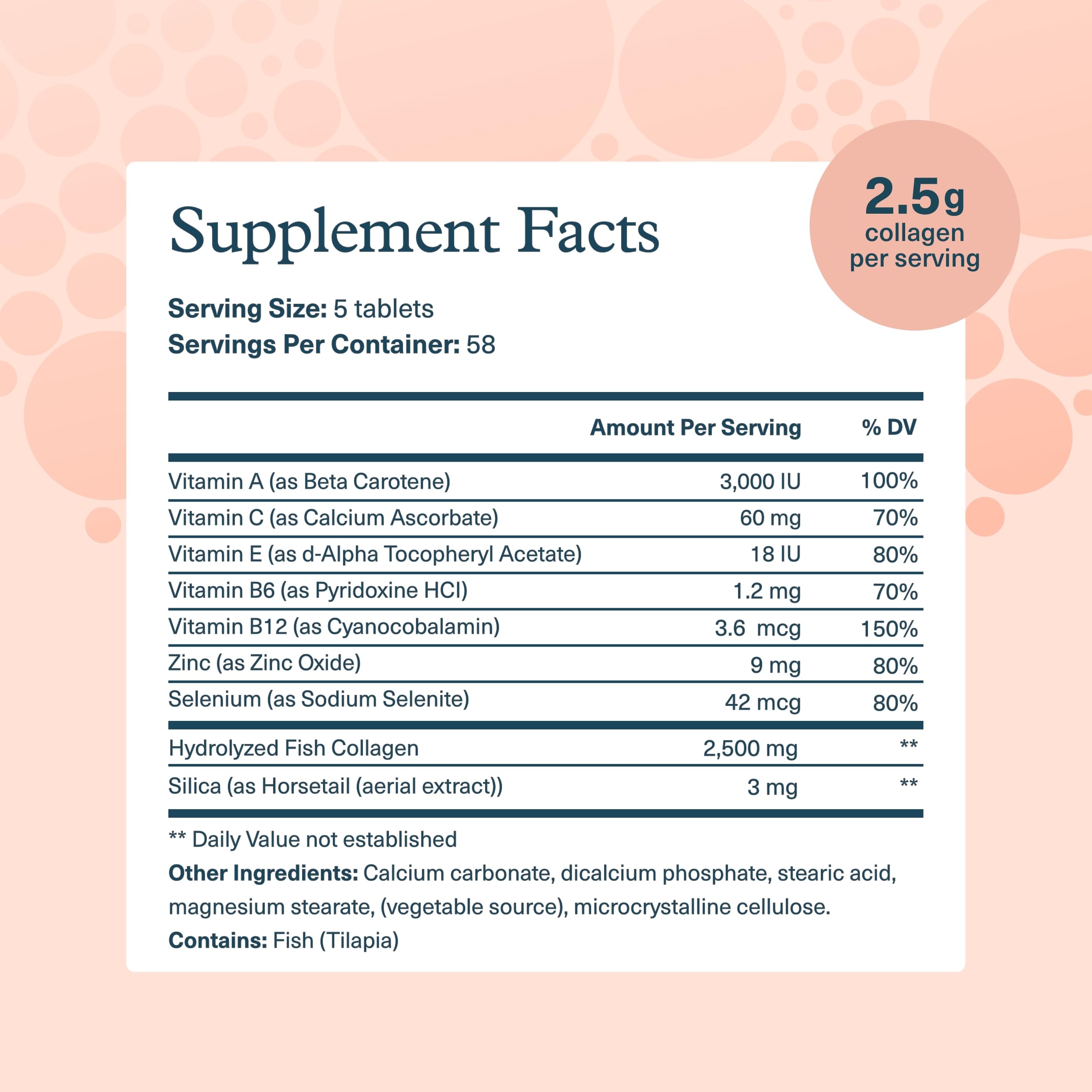 Youtheory Marine Collagen Tablets - 2,500 mg Fish-Sourced Collagen Peptides- with Vitamins A, C, E, B6 & B12 - Supports Joint & Nail Health* - Highly Absorbable - 290 Tablets (58-Day Supply) YoutheoryBuy Supplements Australia