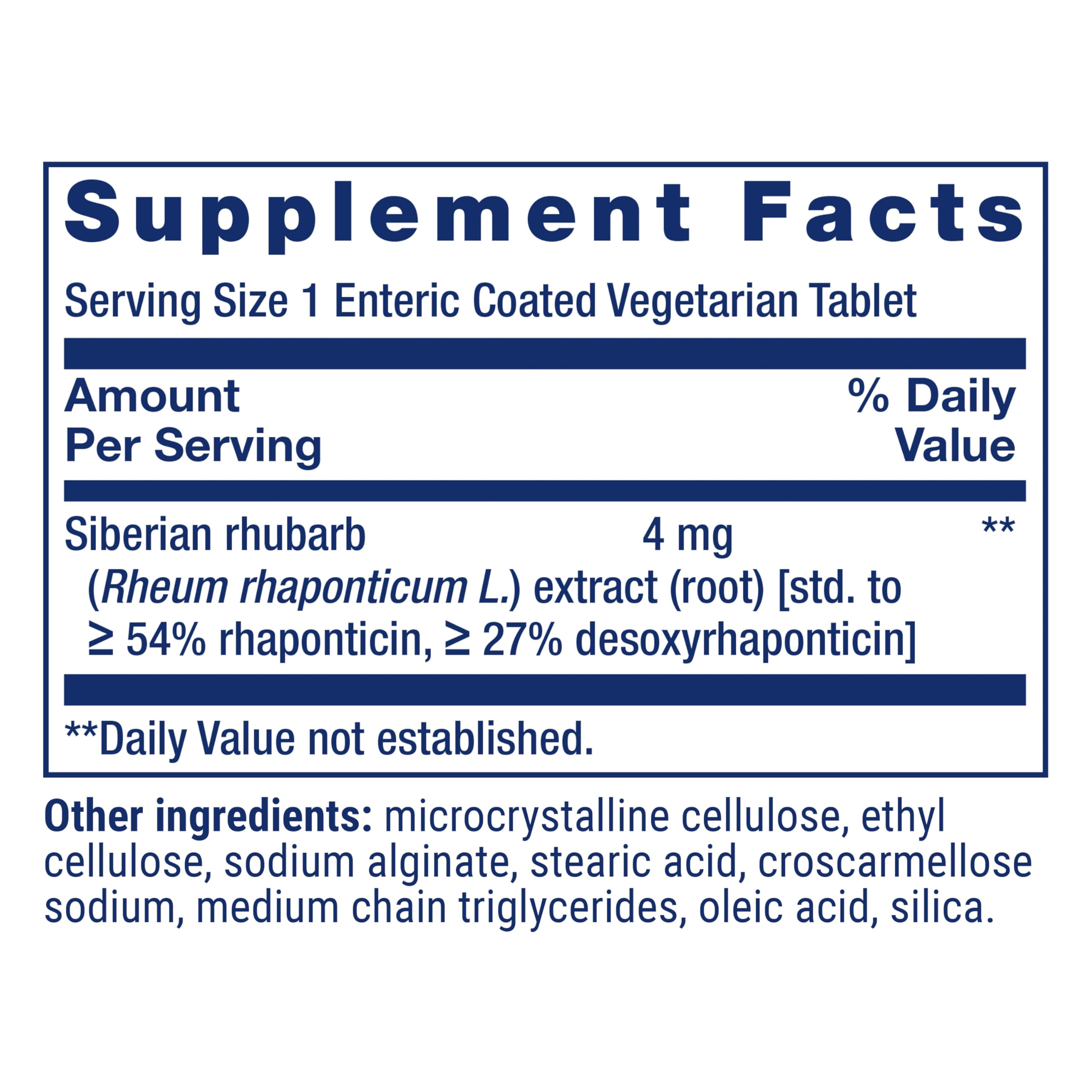 Life Extension Menopause Relief – Siberian Rhubarb, Menopause Supplement for Women, Ease hot Flashes, Mood Swings, Night Sweats Relief, Hormone-Free, Gluten-Free, Non-GMO, Vegetarian, 30 Tablets Life ExtensionBuy Supplements Australia