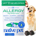 Native Pet Dog Allergy Chews - Dog Allergy Relief for Medium Breeds - Supports Seasonal Itch Relief, Healthy Immune Function & Reduces Sneezing - Colostrum, Spirulina, & Probiotics - 30 Days Supply Native PetBuy Supplements Australia