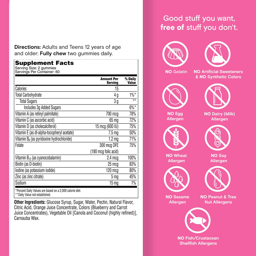 One A Day Teen Girl’s Daily Essentials Multivitamin Gummies, Teen Girl Multivitamins with Biotin, Vitamin B12 and B6, Vitamin C ONE A DAYBuy Supplements Australia