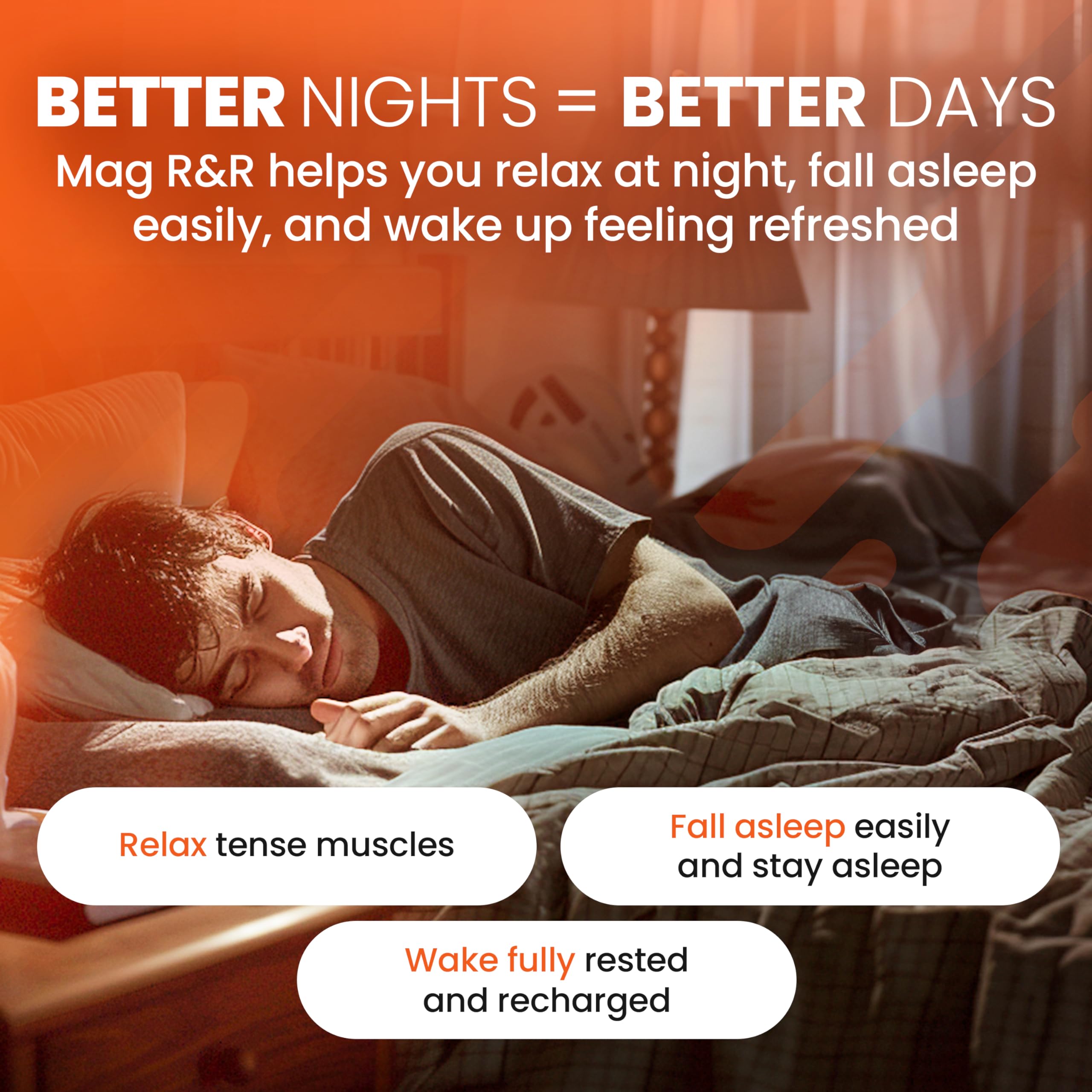 SaltWrap Mag R&R - Nighttime Muscle Cramps Support, Natural Sleep Support for Adults with Magnesium Glycinate for Muscle Spasm and Leg Cramps Relief, 90 Capsules SaltWrapBuy Supplements Australia