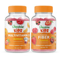Lifeable Multivitamin Kids + Prebiotic Fiber Kids, Gummies Bundle - Great Tasting, Vitamin Supplement Lifeable