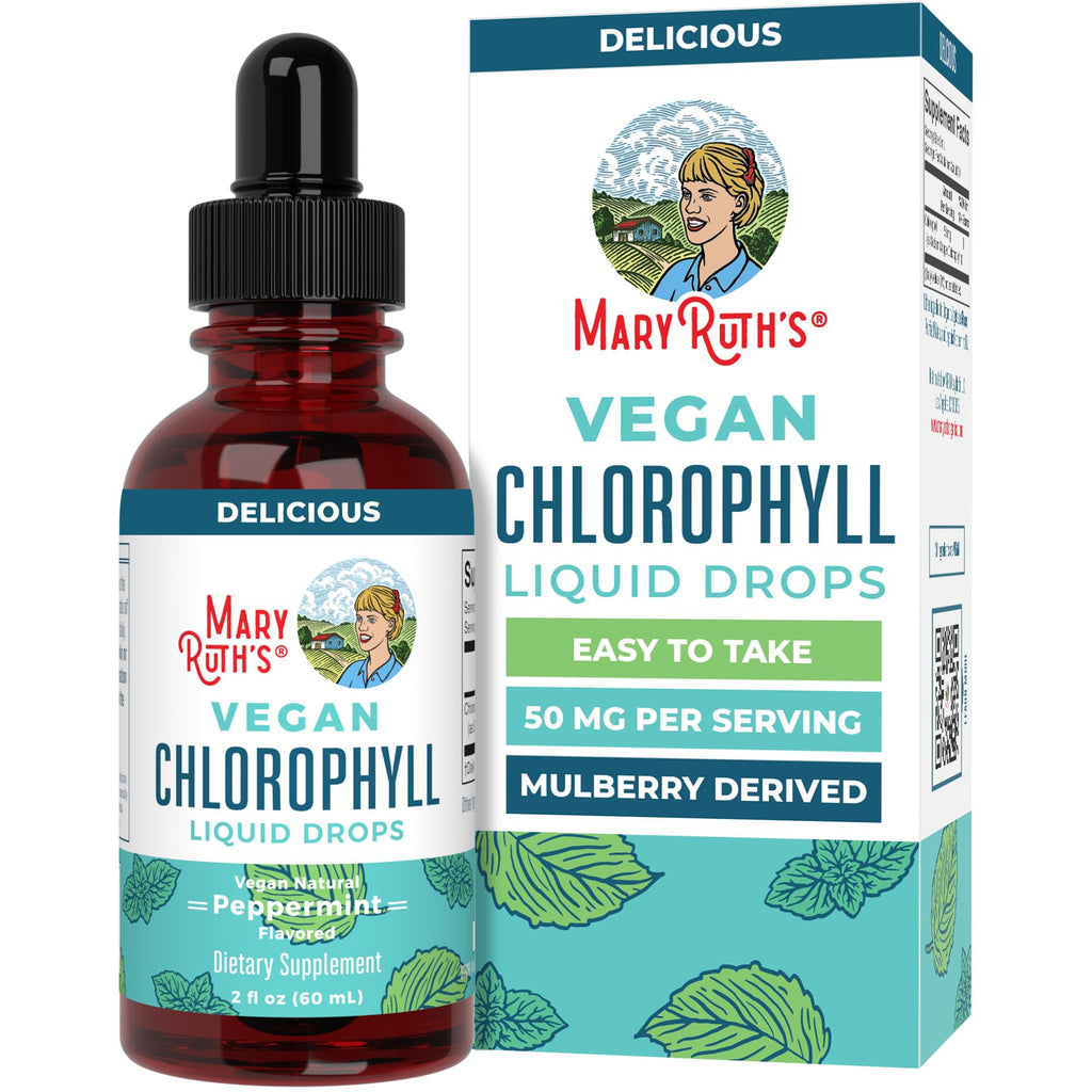 MaryRuth's Chlorophyll Liquid Drops | Clean Label Project Certified® | Vegan | Non-Diluted Liquid Chlorophyll| Mulberry Derived Supplement for Ages 14+ | Non-GMO | Delicious Minty Flavor | 2 Fl Oz MARYRUTH'SBuy Supplements Australia