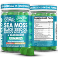 Clean Nutra Sea Moss Gummies Black Seed Oil Chlorella Ashwagandha Root Hair Growth Skin Glow Irish Sea Moss Elderberry Burdock Manuka Honey Trace Minerals Detox 60 Gummy Vitamins Sea Glow Supplement Clean NutraceuticalsBuy Supplements Australia