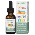Go Healthy Kids Vitamins D3 K2 (MK-7), Child Vitamin D, Liquid Vegan D3 K2 Drops for Kids Go Healthy Natural