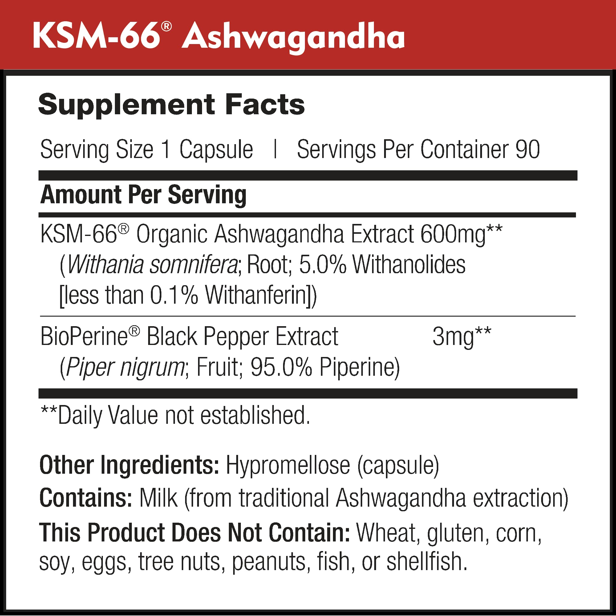 DailyNutra KSM-66 Ashwagandha 600mg Organic Root Extract - High Potency Supplement DailyNutraBuy Supplements Australia