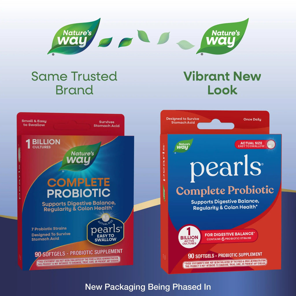 Nature's Way Probiotic Pearls Complete, 1 Billion Live Cultures, 90 Softgels Nature's WayBuy Supplements Australia