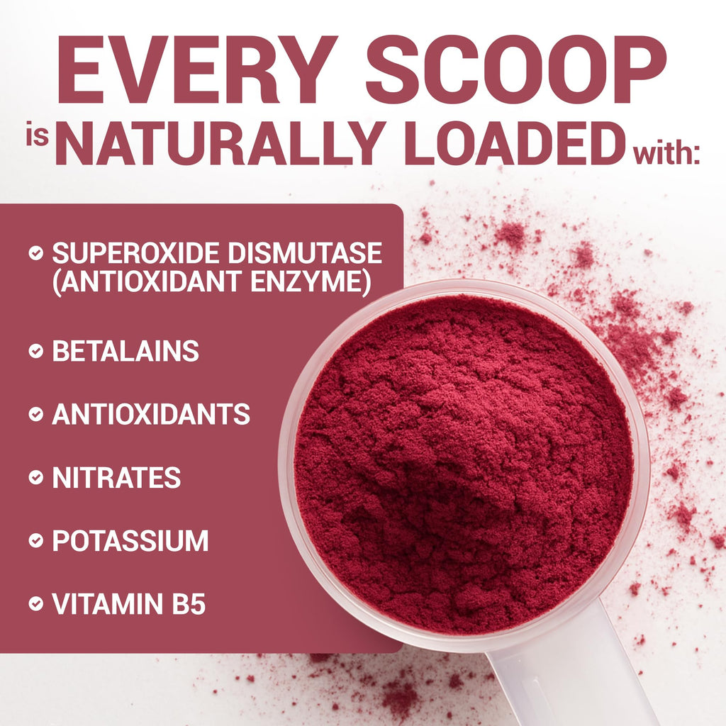 Dr. Berg Raw Organic Beet Powder from Real Earth-Grown Beets – USDA Certified Organic Beet Root Powder to Support Nitric Oxide Levels, Energy