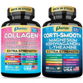 Parrox Shining Serenity Set, Cortisol Support with Ashwagandha, L-Theanine, Magnesium, Lions Mane, GABA, Bacopa Monnieri, Collagen I, II, III, V, X, Folate, Biotin, Keratin, Hyaluronic Acid, Quercetin ParroxBuy Supplements Australia
