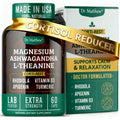 Cortisol Reducer & Adrenal Support Supplement–Natural Stress Relief with Ashwagandha KSM-66, Magnesium Glycinate & Citrate, L-Theanine, Rhodiola, Apigenin, Turmeric & Vitamin D3–Calm Mood & Relaxation Dr. MatthewBuy Supplements Australia