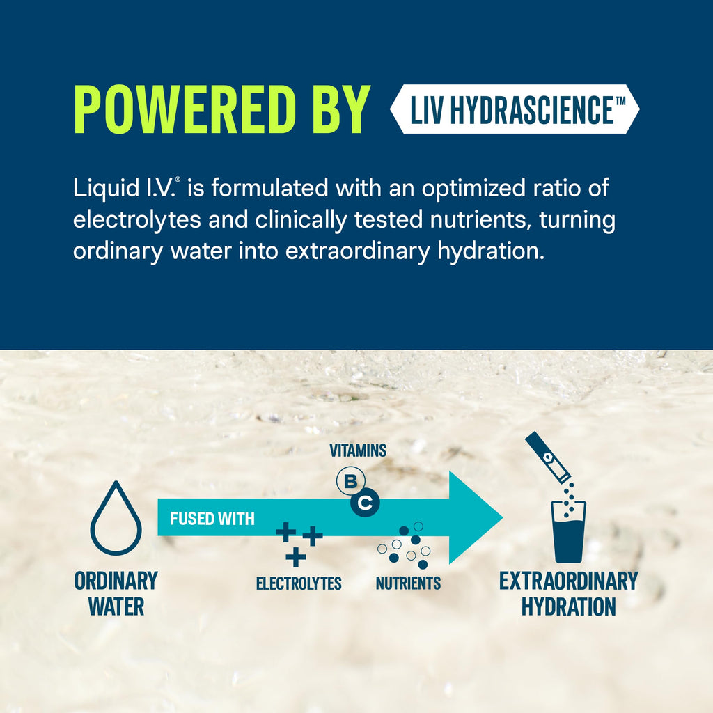 Liquid I.V.® Hydration Multiplier +Energy | Blackberry-Peach | Electrolyte Powder Drink Mix | 1 Pack (14 Servings) Liquid I.V.Buy Supplements Australia