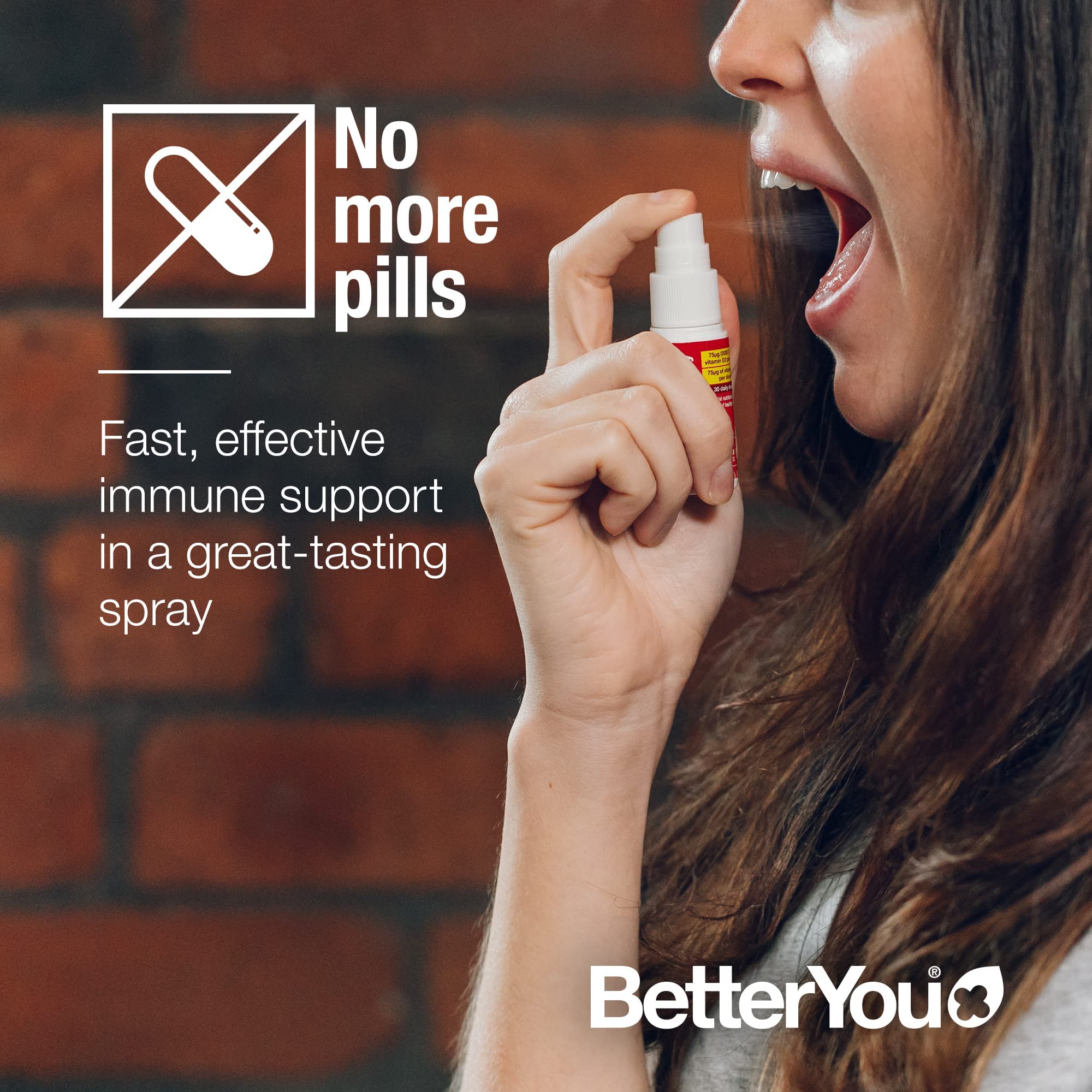 BetterYou D3000 + Vitamin D + K2 Spray 12ml BetterYouBuy Supplements Australia