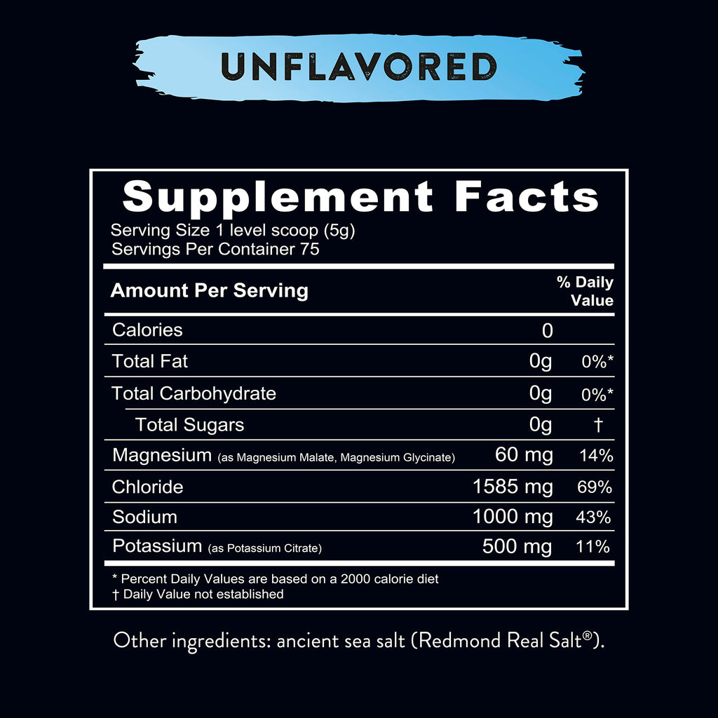 REDMOND Re-Lyte Hydration Electrolyte Mix (Unflavored) REDMONDBuy Supplements Australia