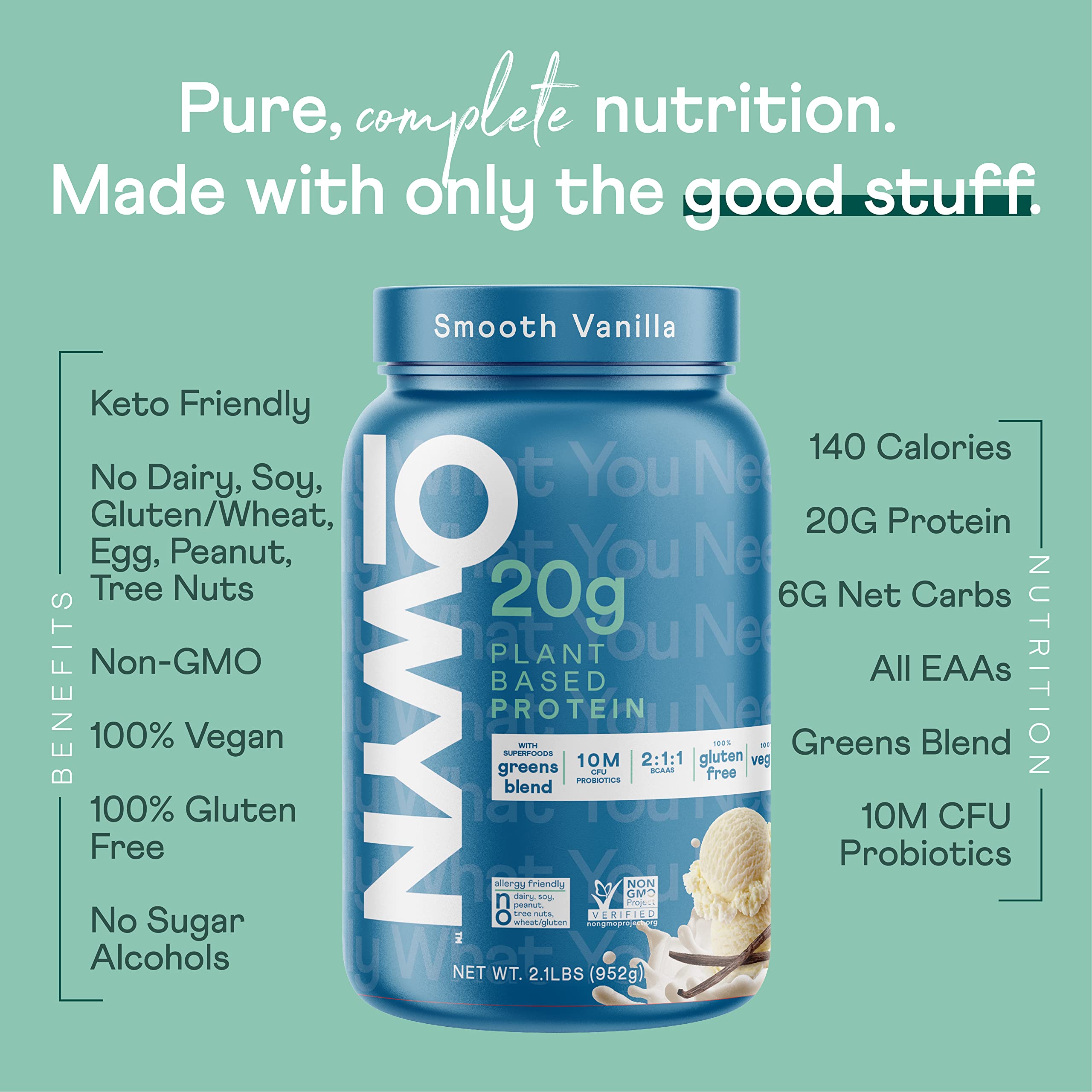 OWYN Only What You Need Plant Based Protein Powder with 20g Protein, Probiotics OWYN Only What You NeedBuy Supplements Australia