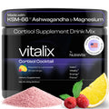 NutraVōs Vitalix – Cortisol Reducer & Adaptogen Drink Mix with Ashwagandha KSM 66, Magnesium Glycinate 200mg, L-Theanine 200mg, Vitamin C 500mg & Electrolytes – Raspberry Lemonade – 30 Servings NutraVōsBuy Supplements Australia
