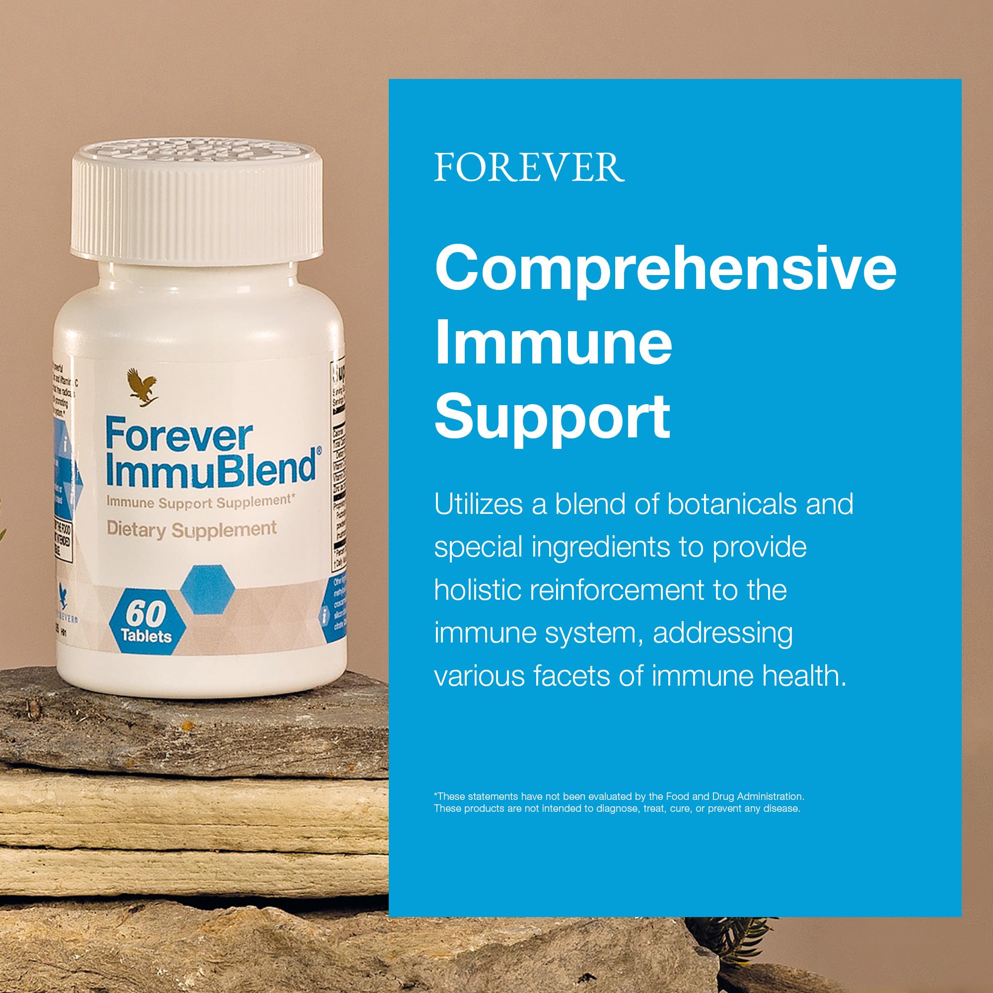 Forever Living - Forever ImmuBlend® Immune Support Supplement – Includes Botanicals, Vitamins D & C, Maitake & Shiitake Mushrooms – 60 Tablets Forever Living ProductsBuy Supplements Australia