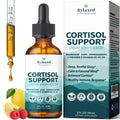 Cortisol Supplements for Women & Men, 18 in 1 Stress & Mood Support Drops with Magnesium 480mg, GABA, Ashwagandha, L-Theanine & Phosphatidylserine, for Relaxation & Sleep, Lemon Raspberry Flavor 60mL RylaxedBuy Supplements Australia