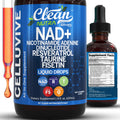 Clean Nutra NAD Liquid Supplement Drops Resveratrol Polyphenols Liposomal Taurine Fisetin Grape Seed Extract Japanese Knotweed Fo Ti Anti Aging NAD+ Nicotinamide Adenine Dinucleotide for Women & Men Clean NutraceuticalsBuy Supplements Australia