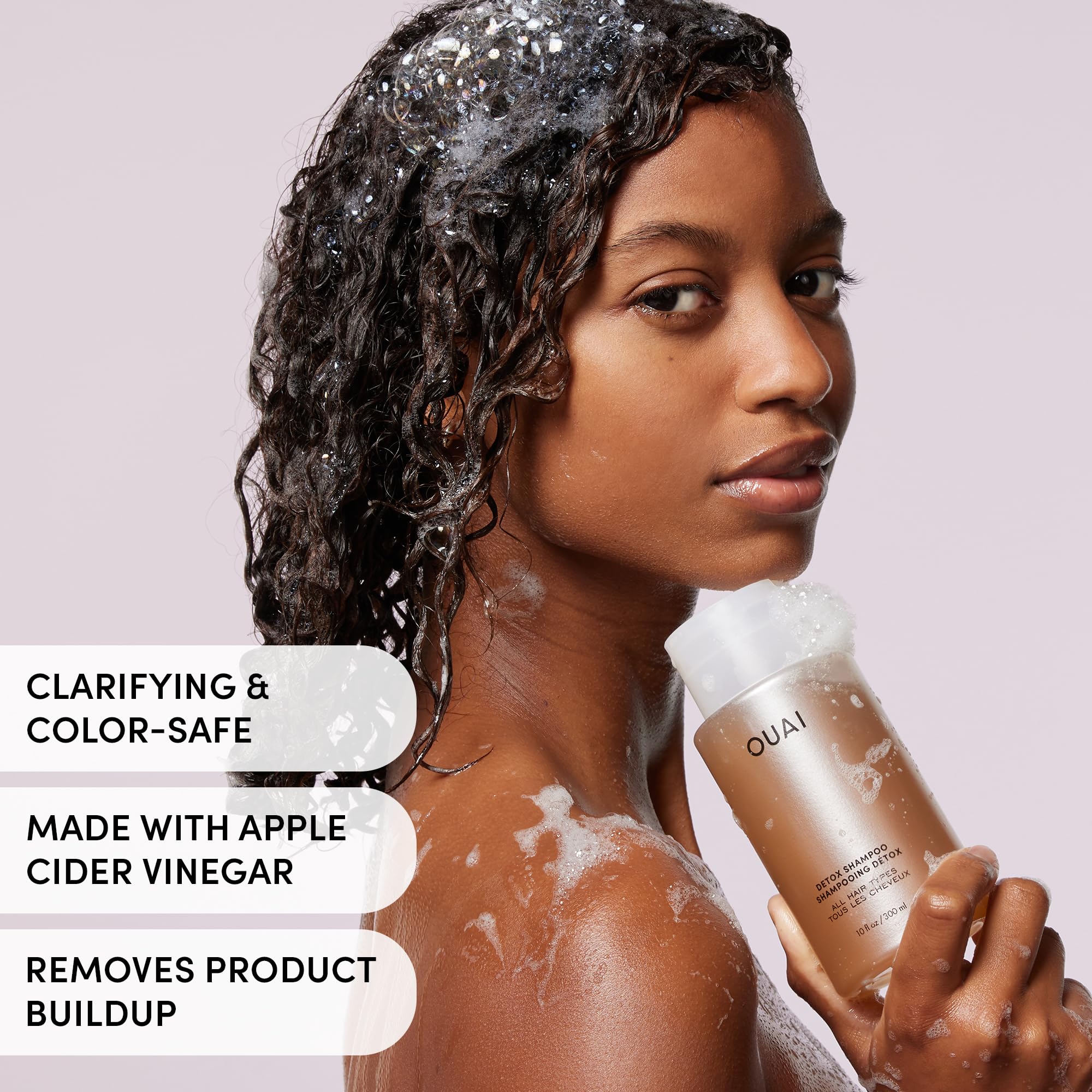 OUAI Hair Care Set - Clarifying Shampoo & Exfoliating Scalp Scrub - Deep Cleansing & Balancing - Hair Care Kit with Detox Shampoo & Travel Size Sugar Scrub for Scalp (2 Count) OUAIBuy Supplements Australia