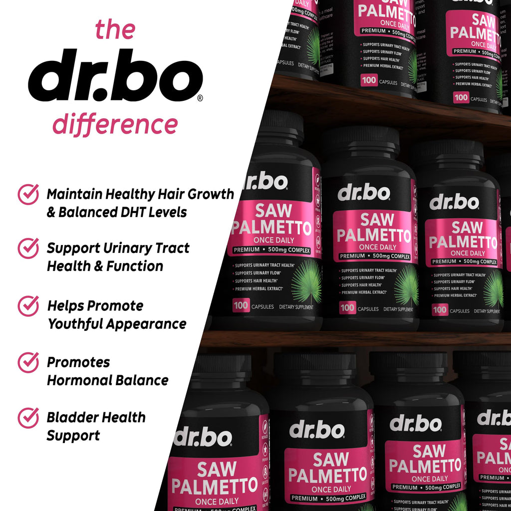 Saw Palmetto for Women Hair Loss - DHT Blocker for Women Hair Growth Plus Bladder DR. BOBuy Supplements Australia