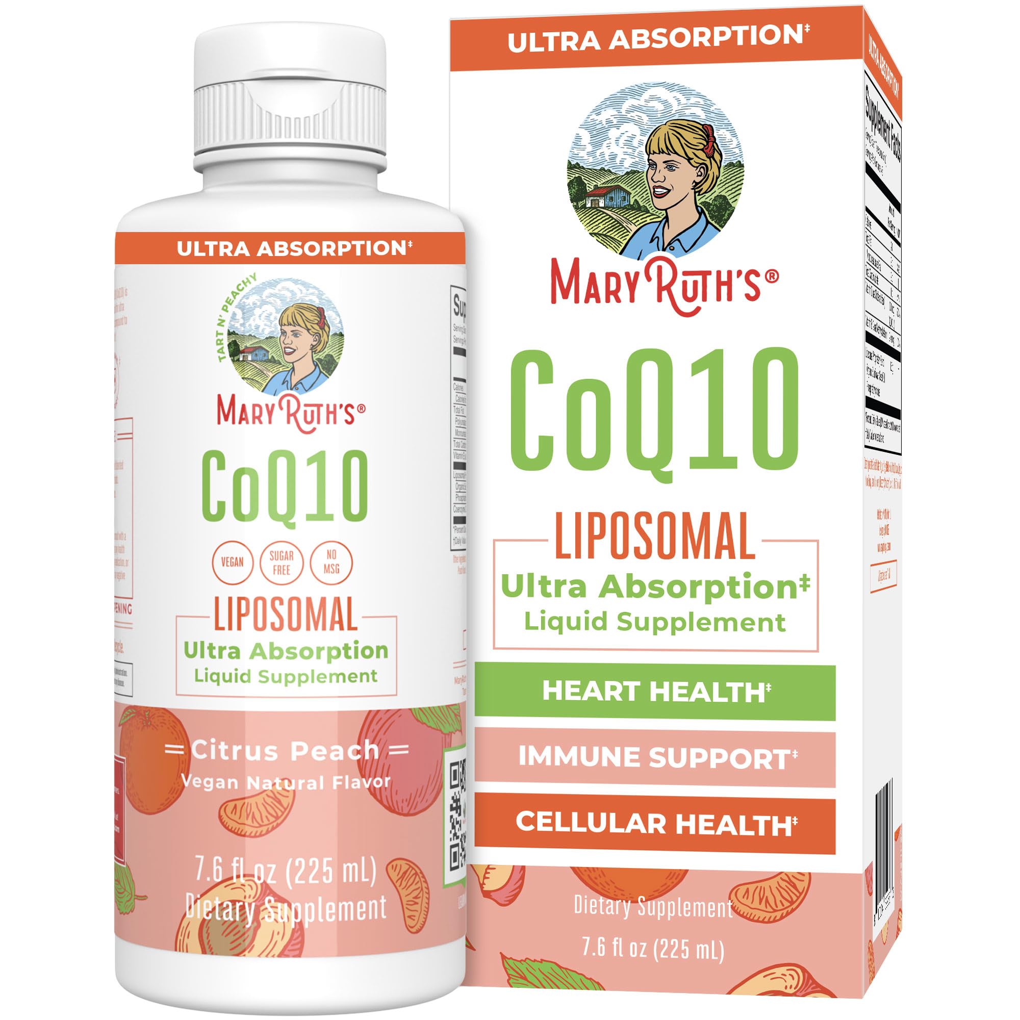 MaryRuth Organics Liquid Vitamin | Coenzyme Q10 Heart Health for Mitochondrial Support and Immune System | Vegan Non-GMO | 7.6 Fl Oz | 45 Servings MARYRUTH'SBuy Supplements Australia