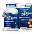 LiveGood Ultra Magnesium Complex supplement bottle and packaging on a white background