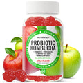 NutraPep Probiotic Kombucha Gummies - Women Men Probiotic Prebiotic Probiotic Blend for Gut Health Bloating Metabolism Support with Slippery Elm Bark Dandelion Root - Vegan Gluten Free Apple Flavor NutraPepBuy Supplements Australia