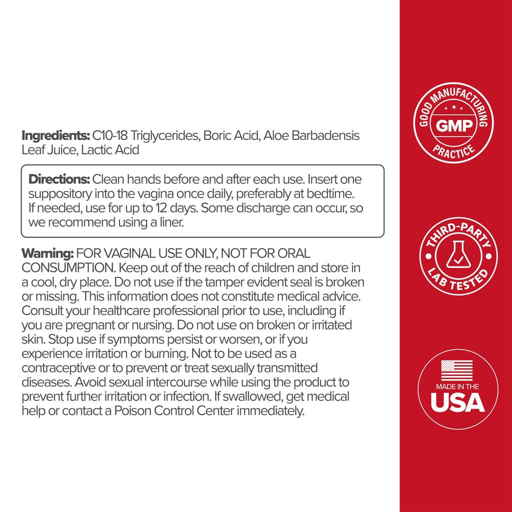 O Positiv URO Vaginal Probiotic and URO Boric Acid Vaginal Suppository Bundle O PositivBuy Supplements Australia