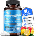 ASSR Triple Magnesium Complex – 300mg Magnesium Supplement with Glycinate, Malate & Citrate – Supports Relaxation, Muscle & Nerve Function – High Absorption, Vegan, Non-GMO, 90 Capsules ASSRBuy Supplements Australia