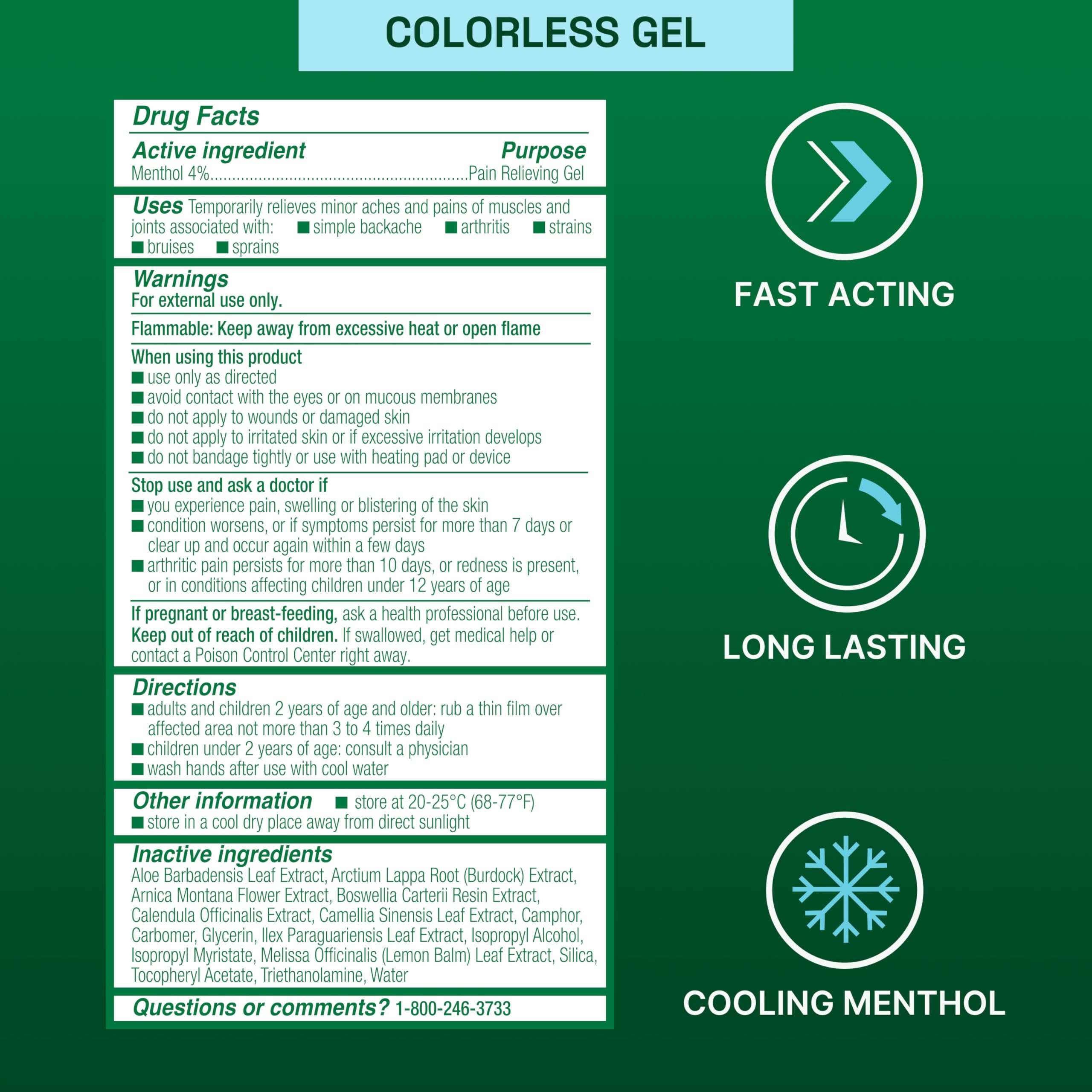 Biofreeze Pain Relief Gel for Knee, Neck, Hip, Joint, Shoulder, & Simple Backache, Arthritis Pain Reliever, Sore Muscle Relief, Colorless Menthol Gel 4 Fl Oz (Pack of 3) BiofreezeBuy Supplements Australia