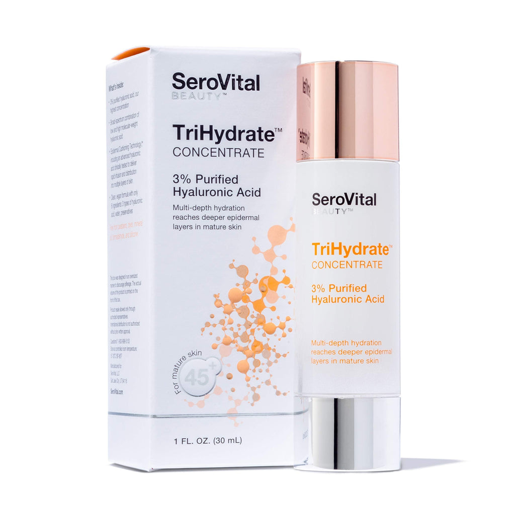 SeroVital Beauty TriHydrate Concentrate - 3% Hyaluronic Acid - 3 Forms - Anti Aging 