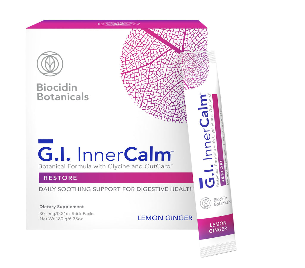Bio-Botanical Research Biocidin Drink Mix - GI InnerCalm - Support Digestive Health, GI Detox, Healthy Mood & Sense of Relaxation - Soothing Formula with Glycine & No Glutamine (30 Stick Packs) Bio-Botanical ResearchBuy Supplements Australia