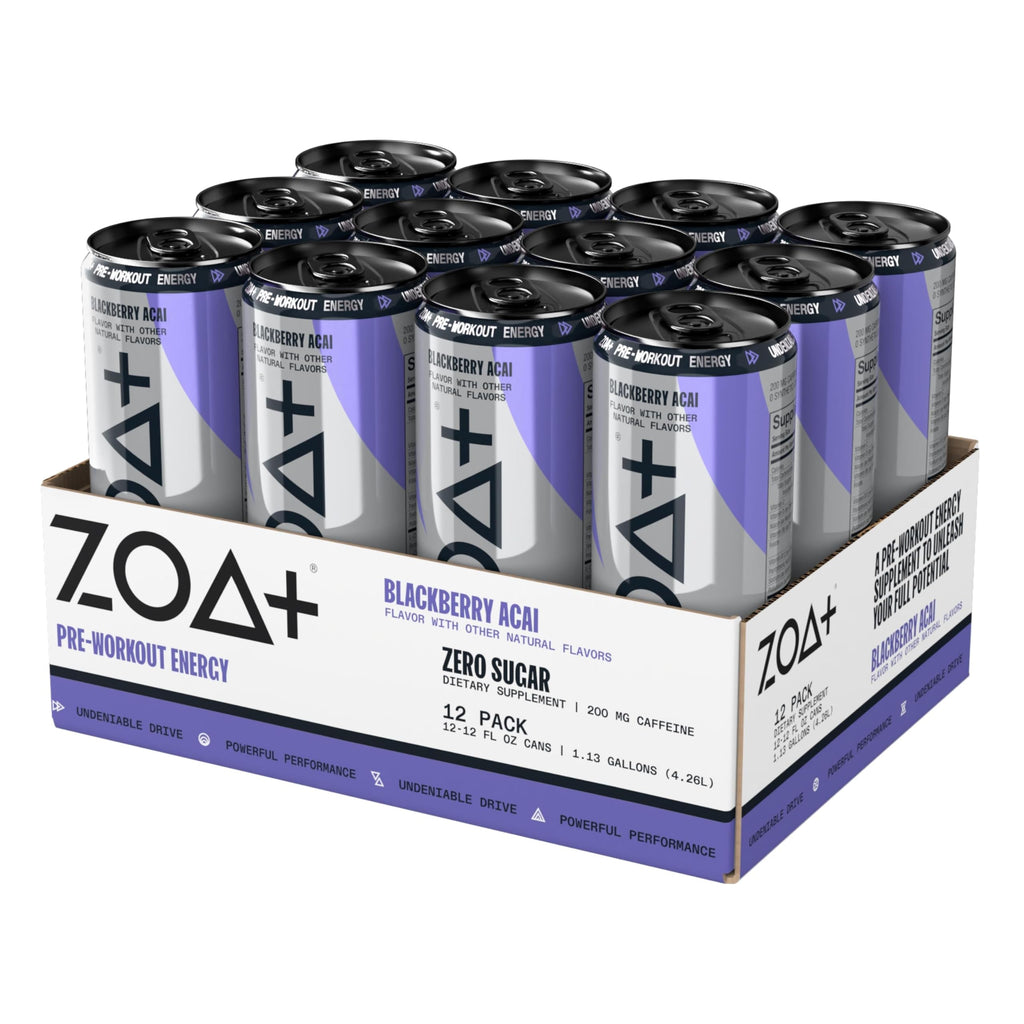 ZOA Plus Sugar-Free Pre-Workout Drink, Ready to Drink with Nitric Oxide, Vitamin B, C and D ZOABuy Supplements Australia