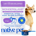 Native Pet WonderGland - Dog Anal Gland Supplement - Promotes Firm Stools, Natural Gland Expression to Help Reduce Scooting - Fiber Food Topper with Miscanthus Grass, Pumpkin & Probiotics - 30 Scoops Native PetBuy Supplements Australia