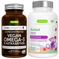 Vegan Omega-3 Algae Oil + Advanced Kids Multivitamin Gummy Bundle, High Concentration DHA & EPA + Vitamin A, B, C, D3 & E Igennus Healthcare NutritionBuy Supplements Australia