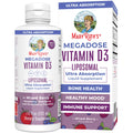 MaryRuth Organics Megadose Vitamin D3 Liposomal | Vitamin D 4000 IU | Ultra Absorption | Immune Support for Adults | Bone Health | VIT D3 | Vegan | Sugar Free | Gluten Free | Non-GMO | 45 Servings MARYRUTH'SBuy Supplements Australia